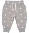 LW85T Larkwood Baby/Toddler Lounge Pants Heather Grey / White Stars colour image